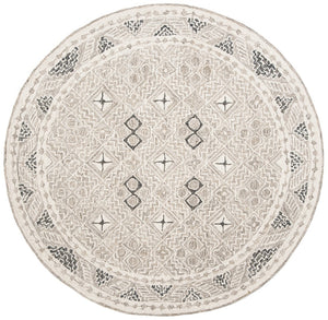 Safavieh Micro-loop Timeless Grey And Ivory Transitional Area Rug - Hand-tufted Luxury For Your Home Decor Grey ,Ivory 80% Wool And 20% Cotton Mlp803f-211