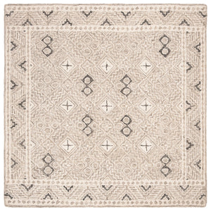 Safavieh Micro-loop Hand-tufted Rug In Elegant Grey And Ivory – Timeless Artistry For Any Home Decor Style Grey ,Ivory 80% Wool And 20% Cotton Mlp803f-25