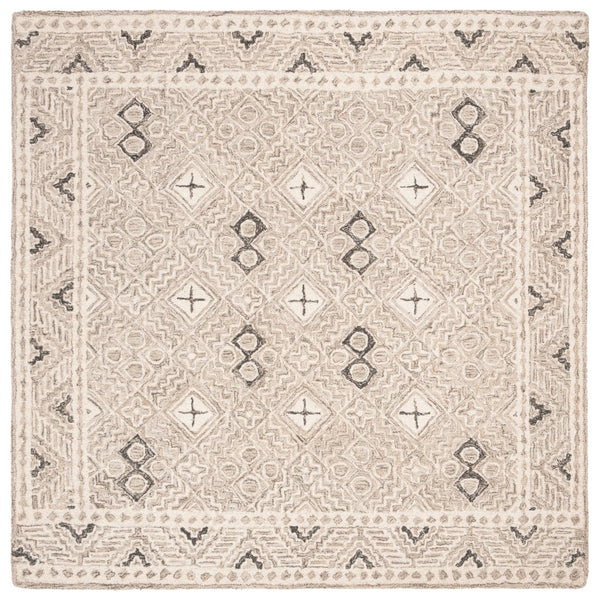 Safavieh Micro-loop Timeless Grey And Ivory Transitional Area Rug - Hand-tufted Luxury For Your Home Decor Grey ,Ivory 80% Wool And 20% Cotton Mlp803f-211