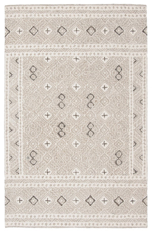 Safavieh Micro-loop Timeless Grey And Ivory Transitional Area Rug - Hand-tufted Luxury For Your Home Decor Grey ,Ivory 80% Wool And 20% Cotton Mlp803f-211