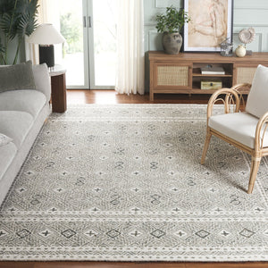 Safavieh Micro-loop Hand-tufted Rug In Elegant Grey And Ivory – Timeless Artistry For Any Home Decor Style Silver ,Ivory 80% Wool And 20% Cotton Mlp803g-4