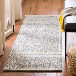 Safavieh Micro-Loop Hand Tufted Wool Geometric Bohemian Runner Rug for Hallways and Entryways 2'-3" x 11'-0" MLP803M-211