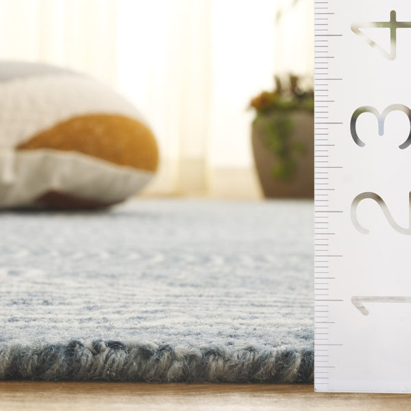 Safavieh Micro-loop Hand-tufted Area Rug In Elegant Geometric Design - Luxurious Wool And Cotton Blend Navy ,Ivory 80% Wool 10% Cotton Mlp928n-9