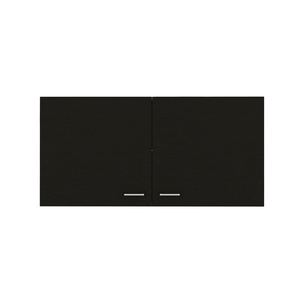 English Elm Napoles Multi Wall Cabinet with Two Shelves & Double Doors — Space-Saving Particle Board Storage B20092103