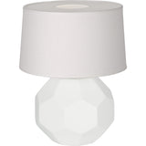 Robert Abbey Matte Lily Franklin Accent Lamp Matte Lily Glazed Ceramic Oyster Linen Shade