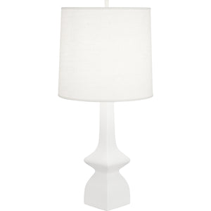 Robert Abbey Matte Lily Jasmine Table Lamp MATTE LILY GLAZED CERAMIC Oyster Linen Shade