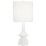 Robert Abbey Matte Lily Jasmine Table Lamp MATTE LILY GLAZED CERAMIC Oyster Linen Shade