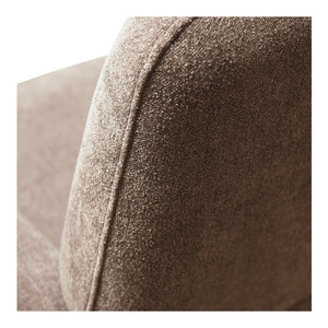 Moe's Home Luna Recliner Chair - Luxurious Top-grain Leather, Manual Push-back Comfort, Elegant Design & Style Brown Upholstery, 100% Polyester,Rubber Wood And Plywood Frame Mm-1000-03