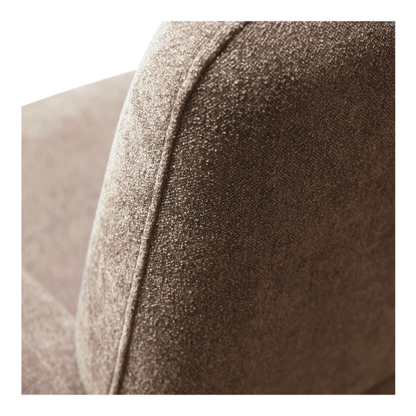 Moe's Home Luna Recliner Chair - Luxurious Top-grain Leather, Manual Push-back Comfort, Elegant Design & Style Brown Upholstery, 100% Polyester,Rubber Wood And Plywood Frame Mm-1000-03