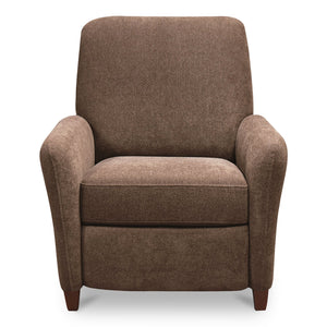 Moe's Home Luna Recliner Chair - Luxurious Top-grain Leather, Manual Push-back Comfort, Elegant Design & Style Brown Upholstery, 100% Polyester,Rubber Wood And Plywood Frame Mm-1000-03