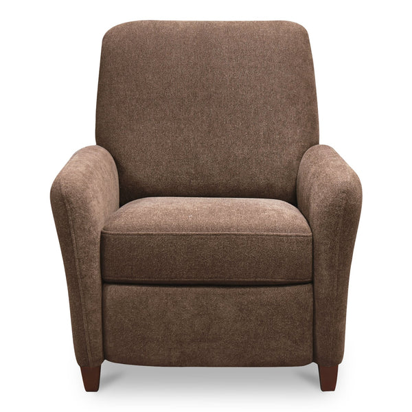 Moe's Home Luna Recliner Chair - Luxurious Top-grain Leather, Manual Push-back Comfort, Elegant Design & Style Brown Upholstery, 100% Polyester,Rubber Wood And Plywood Frame Mm-1000-03