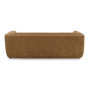 Moe's Home Alora Sofa - Elegant Contemporary Design With Removable Cushions For Ultimate Comfort And Style Brown Upholstery, 100% Polyester,Rubber Wood And Plywood Frame Mm-1002-20