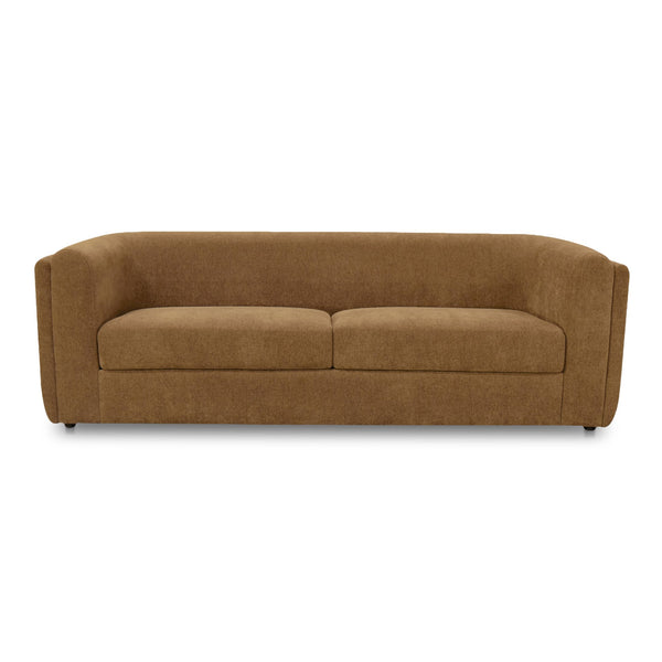 Moe's Home Alora Sofa - Elegant Contemporary Design With Removable Cushions For Ultimate Comfort And Style Brown Upholstery, 100% Polyester,Rubber Wood And Plywood Frame Mm-1002-20