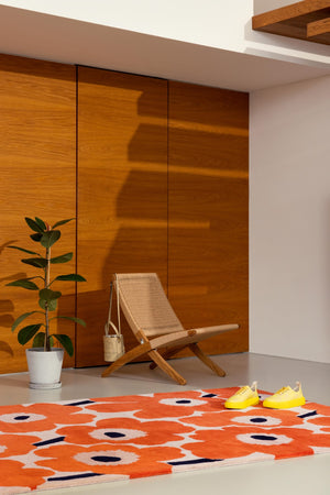 Brink & Campman Marimekko Unikko Orange Red 8'2" x  11'6"