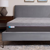 Malouf Polaris 12" Hybrid Mattress with cooling cover, King, Gray