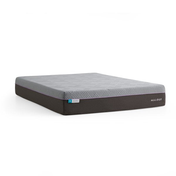 Malouf Polaris 12" Hybrid Mattress - Instant Cooling Gel, Zoned Support, King Size, Gray Comfort