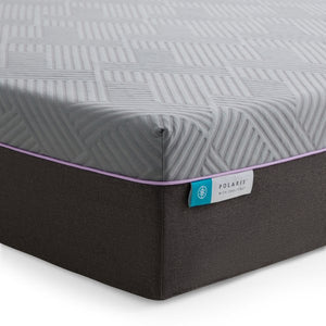 Malouf Polaris 12" Hybrid Mattress - Instant Cooling Gel, Zoned Support, King Size, Gray Comfort