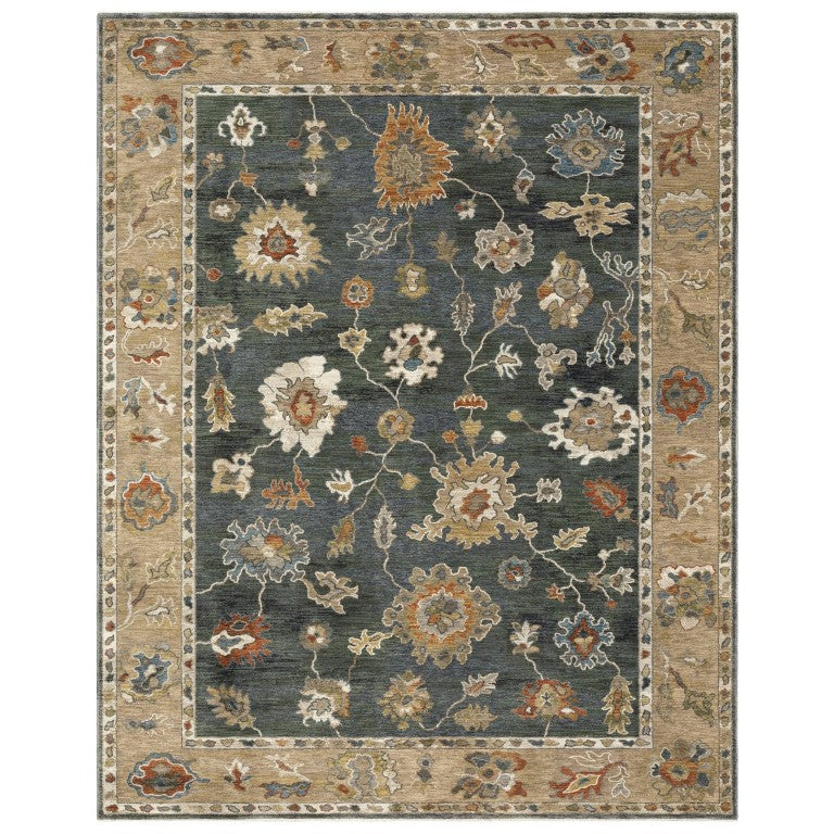 Oriental Weavers Monaco Vintage Folk Art Indoor Rug Oushak Inspired Polyester Weave for Living Rooms MMNC01200300ST