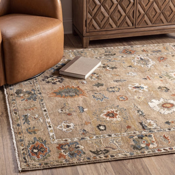 Oriental Weavers Monaco Oushak Folk Art Indoor Rug Distressed Polyester Jewel Tones for Living Rooms MMNC02200300ST