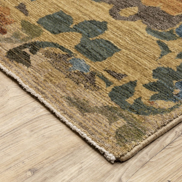 Oriental Weavers Monaco Oushak Folk Art Runner Rug Space Dyed Polyester Eclectic Maximalist Hallway 7'10" x 10' MMNC07240305ST