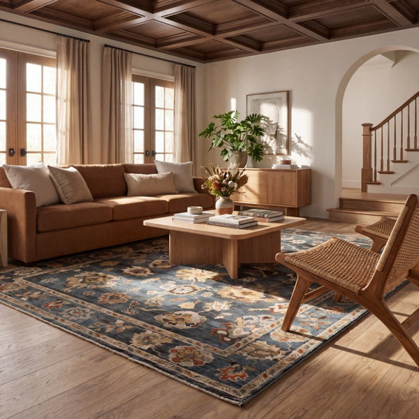 Oriental Weavers Monaco Folk Art Oushak Runner Rug Jewel Toned Polyester for Entryway Halls 9'10" x 12'10" MMNC08300387ST