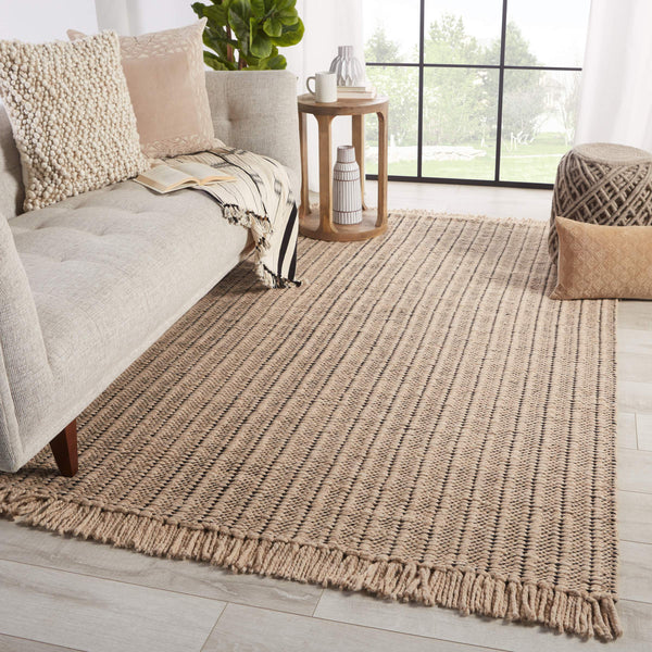 Jaipur Living Jaipur Living Poise Handwoven Jute Blend Area Rug Tasseled Low Pile Organic Texture Beige 9'X12' RUG148684