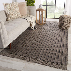 Jaipur Living Jaipur Living Poise Handwoven Jute Blend Area Rug Tasseled Low Pile Organic Texture Gray 9'X12' RUG148690