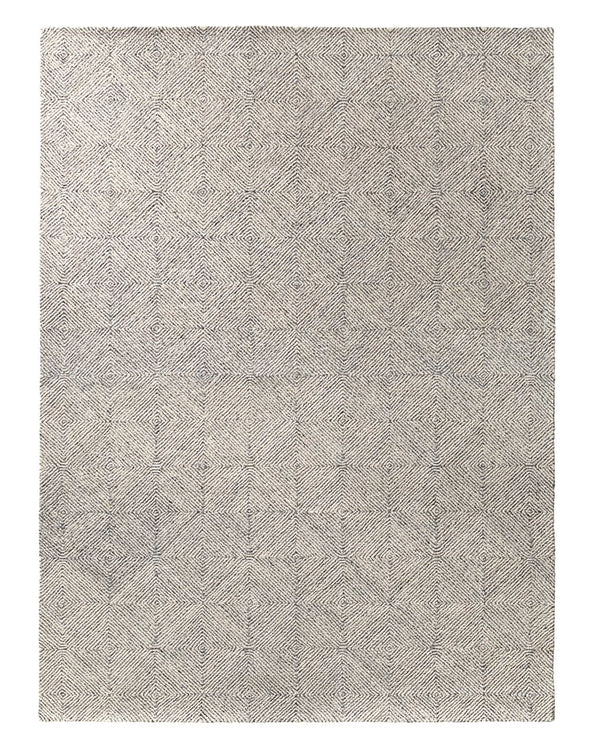 Jaipur Living Traditions Made Modern Tufted Exhibition Mmt19 Tufted Handmade 100% Wool Lines Tribal Indoor Rug White, Dark Gray 100% Wool, 100% Cotton Rug158248