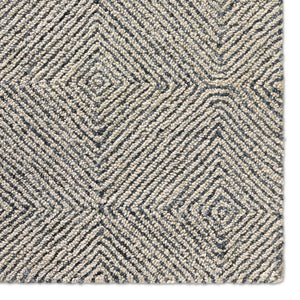 Jaipur Living Traditions Made Modern Tufted Exhibition Mmt19 Tufted Handmade 100% Wool Lines Tribal Indoor Rug White, Dark Gray 100% Wool, 100% Cotton Rug158248