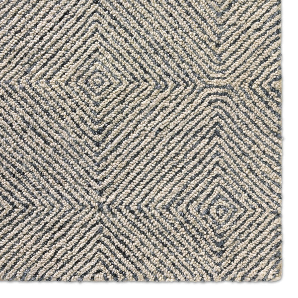 Jaipur Living Traditions Made Modern Tufted Exhibition Mmt19 Tufted Handmade 100% Wool Lines Tribal Indoor Rug White, Dark Gray 100% Wool, 100% Cotton Rug158248