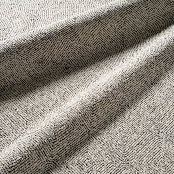 Jaipur Living Traditions Made Modern Tufted Exhibition Mmt19 Tufted Handmade 100% Wool Lines Tribal Indoor Rug White, Dark Gray 100% Wool, 100% Cotton Rug158248