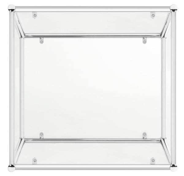 Safavieh Lilias Contemporary Glass End Table - Minimalist Design With Chrome Finish For Stylish Home Decor MMT6001A