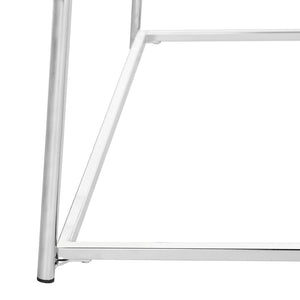 Safavieh Ellie Glass Coffee Table - Chic Chrome Modern Design For Airy Living Spaces, Sleek & Timeless Style MMT6004A