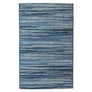 Trans Ocean Liora Manne Marina Stripes Area Rug - Stylish Indoor/Outdoor Geometric Design For Every Space Blue Polypropylene,Polyester Mna34805203