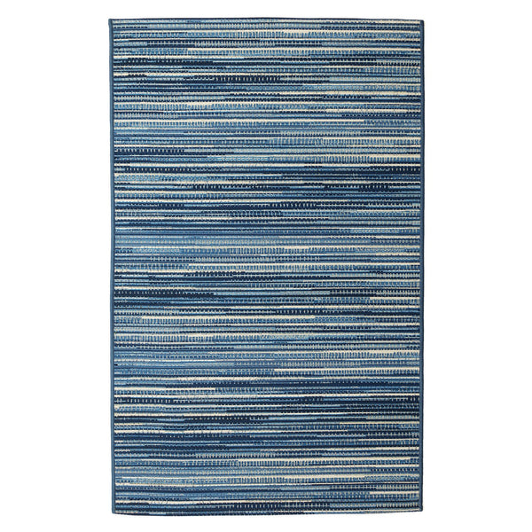 Trans Ocean Liora Manne Marina Stripes Area Rug - Stylish Indoor/Outdoor Geometric Design For Every Space Blue Polypropylene,Polyester Mna34805203