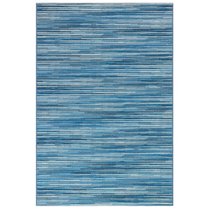 Trans Ocean Liora Manne Marina Stripes Area Rug - Stylish Indoor/Outdoor Geometric Design For Every Space Blue Polypropylene,Polyester Mna58805203