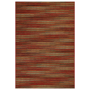 Trans Ocean Liora Manne Marina Stripes Area Rug - Stylish Indoor/Outdoor Geometric Design For Every Space Red Polypropylene,Polyester Mna45805217