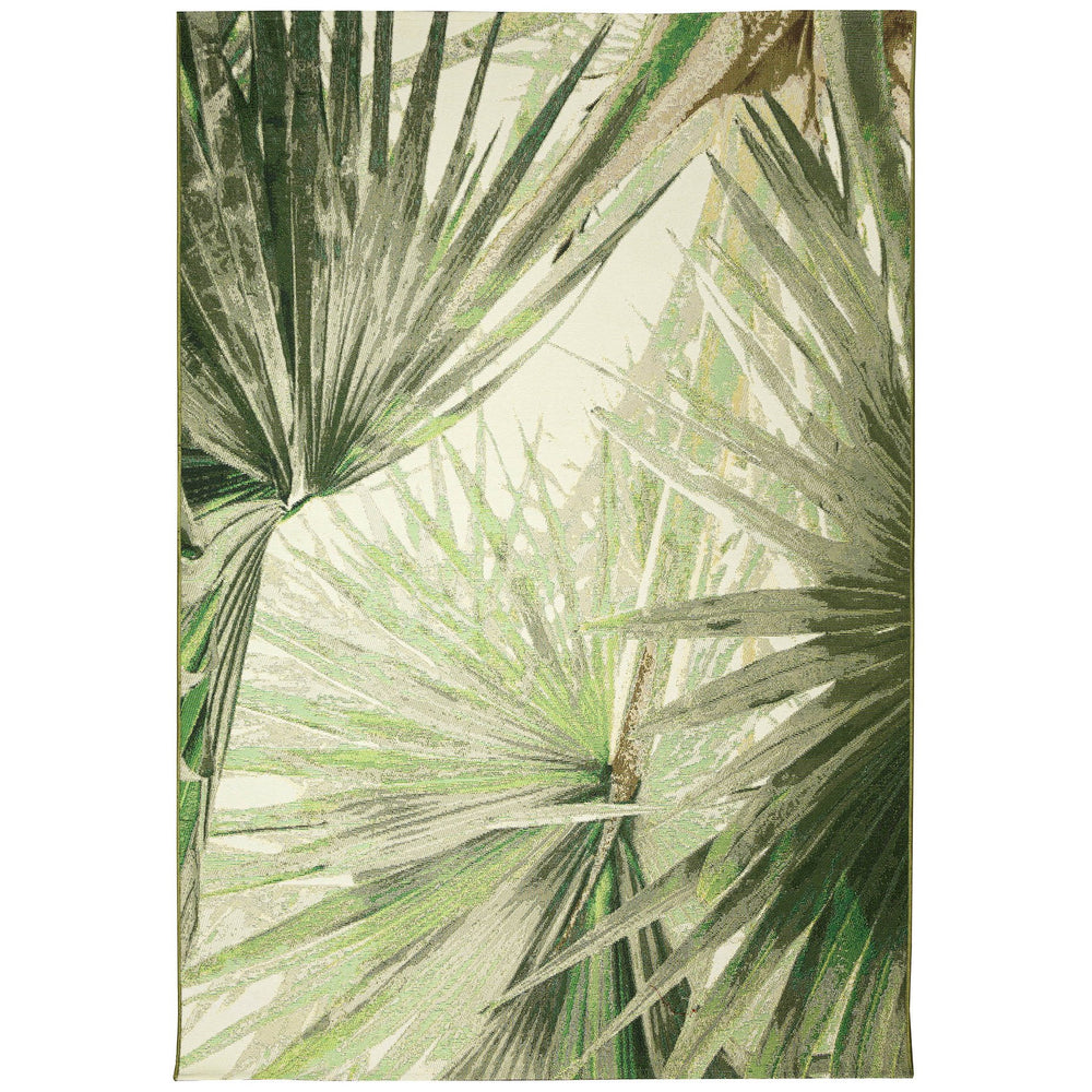 Trans Ocean Liora Manne Marina Palm Fan Area Rug - Vibrant Botanical Design For Indoor/Outdoor Spaces Green Polypropylene,Polyester Mna58818006