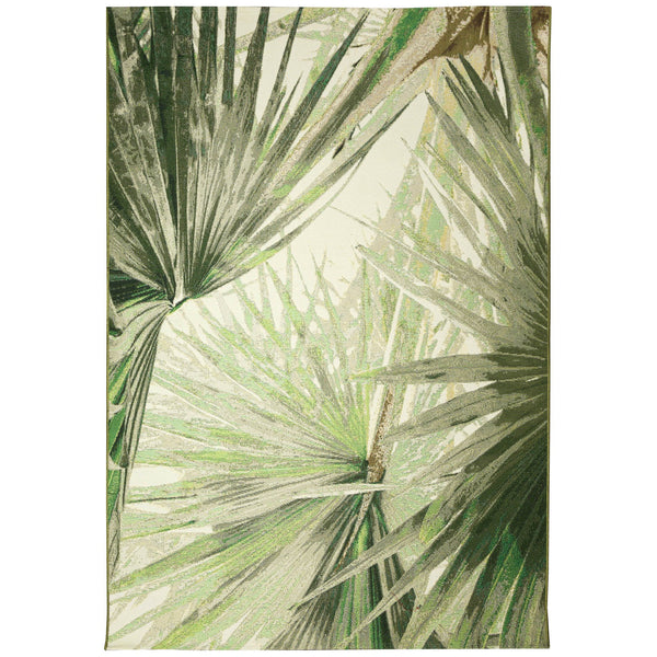 Trans Ocean Liora Manne Marina Palm Fan Area Rug - Vibrant Botanical Design For Indoor/Outdoor Spaces Green Polypropylene,Polyester Mna58818006