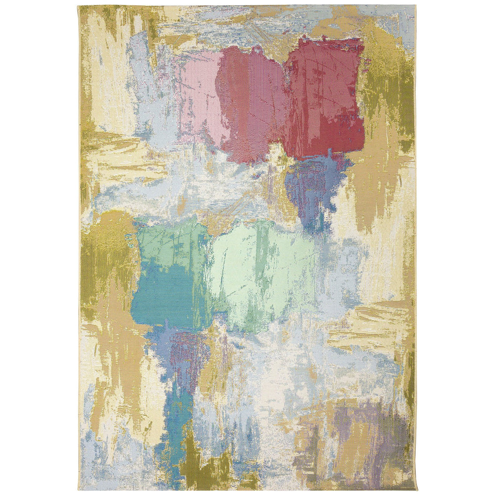 Trans Ocean Liora Manne Marina Watercolor Indoor/Outdoor Area Rug - Colorful Abstract Design For Modern Spaces Multi Polypropylene,Polyester Mna58818644