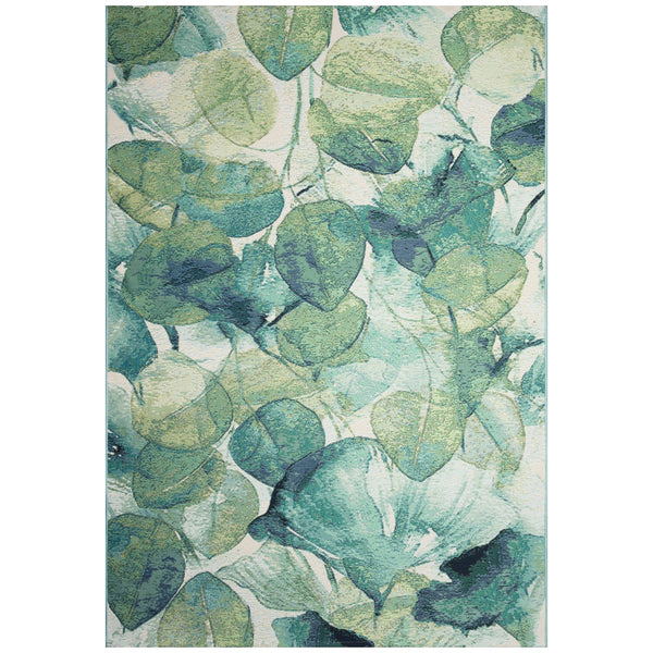 Trans Ocean Liora Manne Marina Botanical Indoor/Outdoor Area Rug - Vibrant Lotus Design For Fresh Spaces Green Polypropylene,Polyester Mna69818906