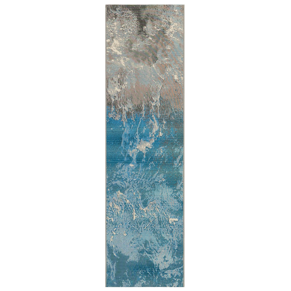 Trans Ocean Liora Manne Marina Coastal Area Rug – Vibrant Graphic Design For Indoor And Outdoor Spaces Blue Polypropylene,Polyester Mnar8806804