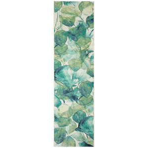 Trans Ocean Liora Manne Marina Botanical Indoor/Outdoor Area Rug - Vibrant Lotus Design For Fresh Spaces Green Polypropylene,Polyester Mnar8818906