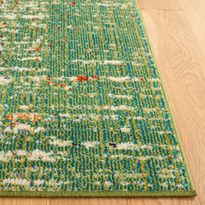 Safavieh Monaco 208 Power Loomed Rug Sage / Rust 5'-1" x 7'-6"