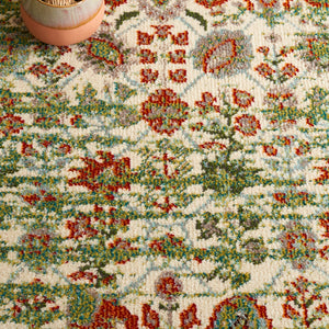 Safavieh Monaco 208 Power Loomed Rug Sage / Rust 5'-1" x 7'-6"