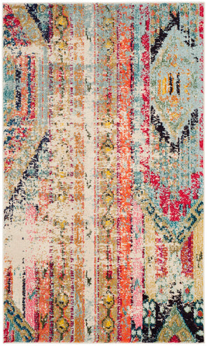 Safavieh Monaco Vibrant Bohemian Area Rug – Soft, Colorful Design For Any Room, Crafted In Turkey Multi 57% Polypropylene,30% Cotton,13% Polyester Mnc222f-68
