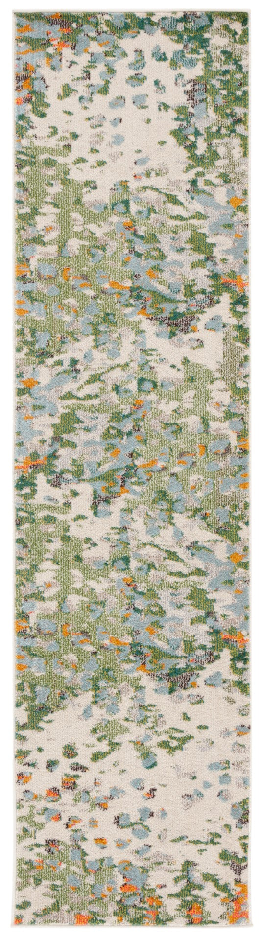 Safavieh Monaco 225 Power Loomed Rug Sage / Rust 2'-2" x 8'