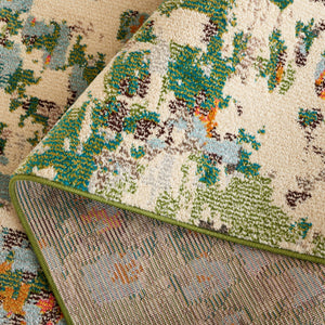 Safavieh Monaco 225 Power Loomed Rug Sage / Rust 5'-1" x 7'-6"