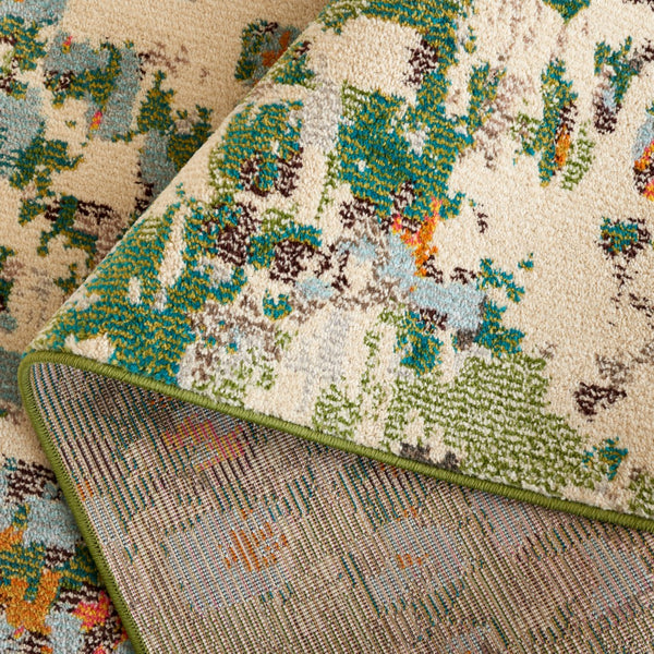 Safavieh Monaco 225 Power Loomed Rug Sage / Rust 5'-1" x 7'-6"