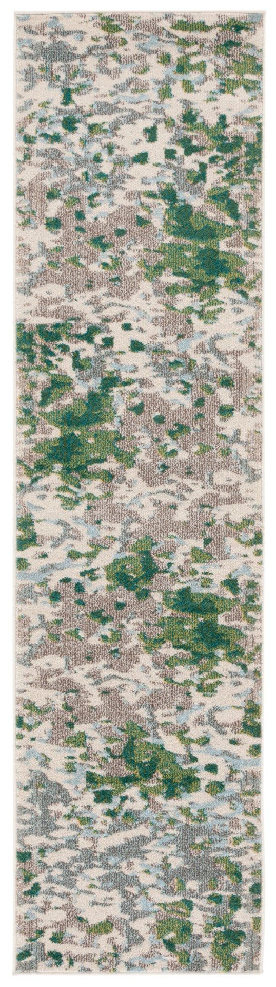 Safavieh Monaco 225 Power Loomed Rug Green / Blue 2'-2" x 8'